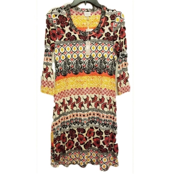Cupio Dresses & Skirts - Long Sleeve Floral Tee Dress, Cupio